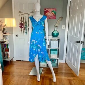 Socialite Floral Blue Dress